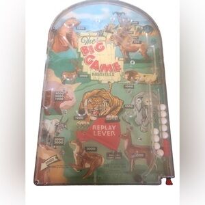 Vtg 1950's Marx THE BIG GAME BAGATELLE" Table Top PINBALL Marble Game
